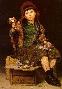 John George Brown Buy a Posy Sweden oil painting reproduction